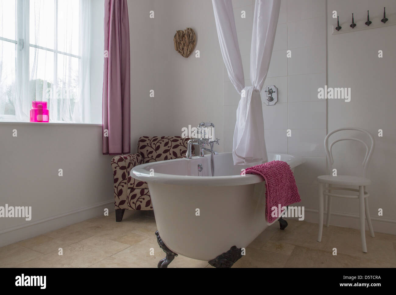Bathroom, Art Decor Style, Devon, England, UK. Europe Stock Photo Alamy