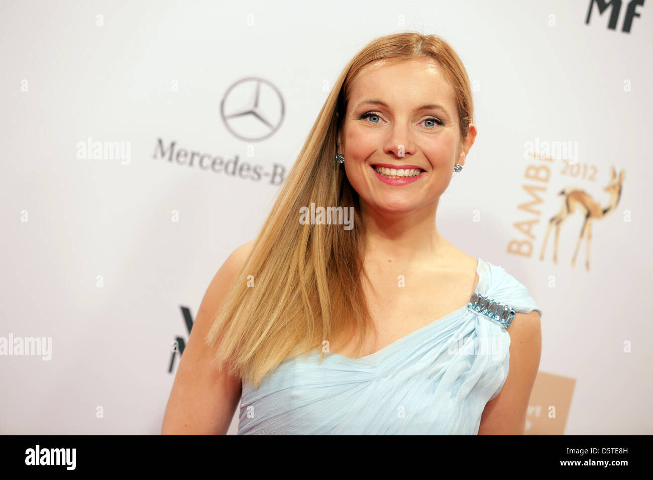 German actress Nadja Uhl arrives for the Bambi award ceremony 2012 in Duesseldorf, Germany, 22 November 2012. The Bambis are the main German media awards and are presented for the 64th time. Photo: Jörg Carstensen/dpa  +++(c) dpa - Bildfunk+++ Stock Photo