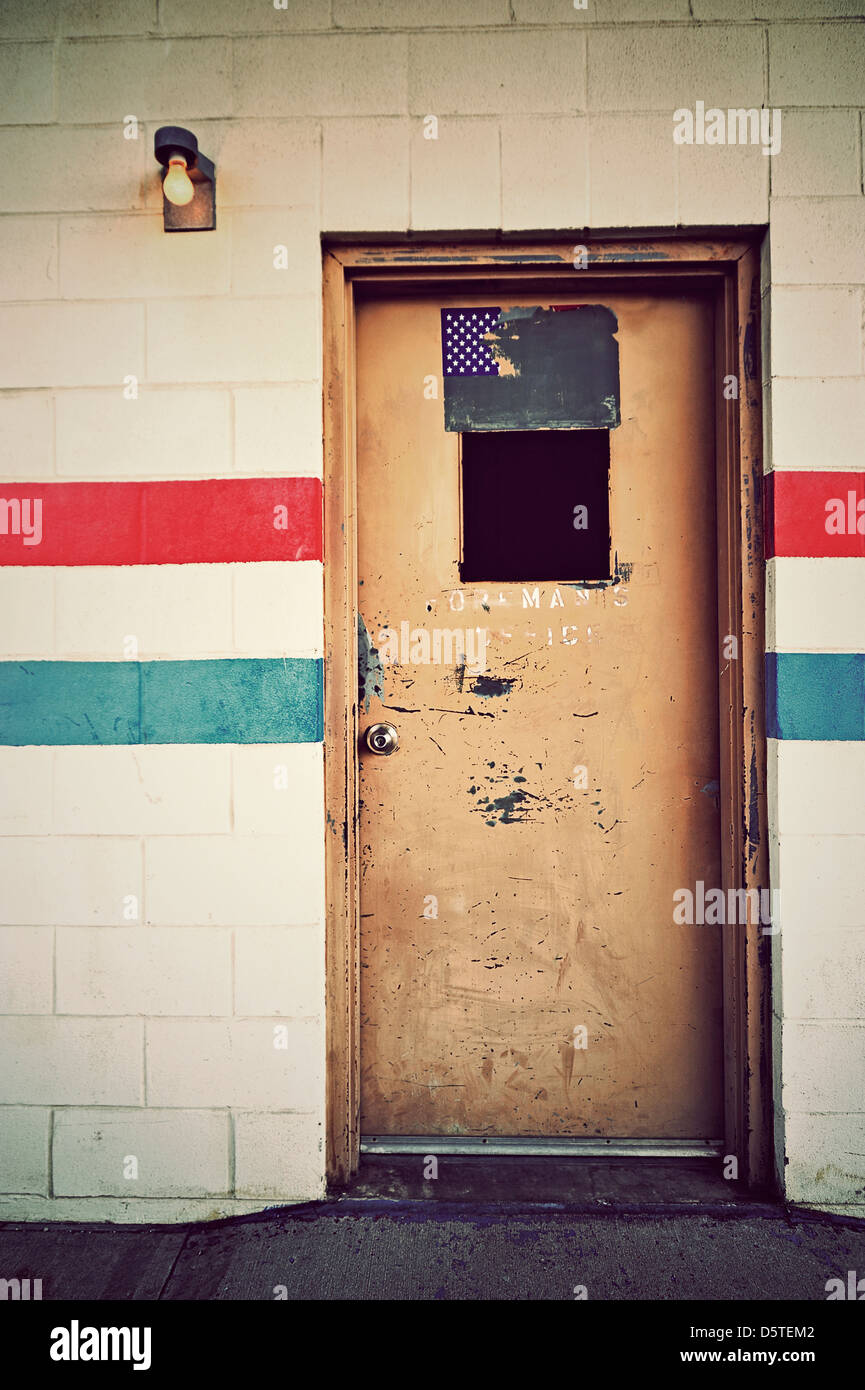 Old Foreman S Door Houston Train Station Texas Usa Stock Photo