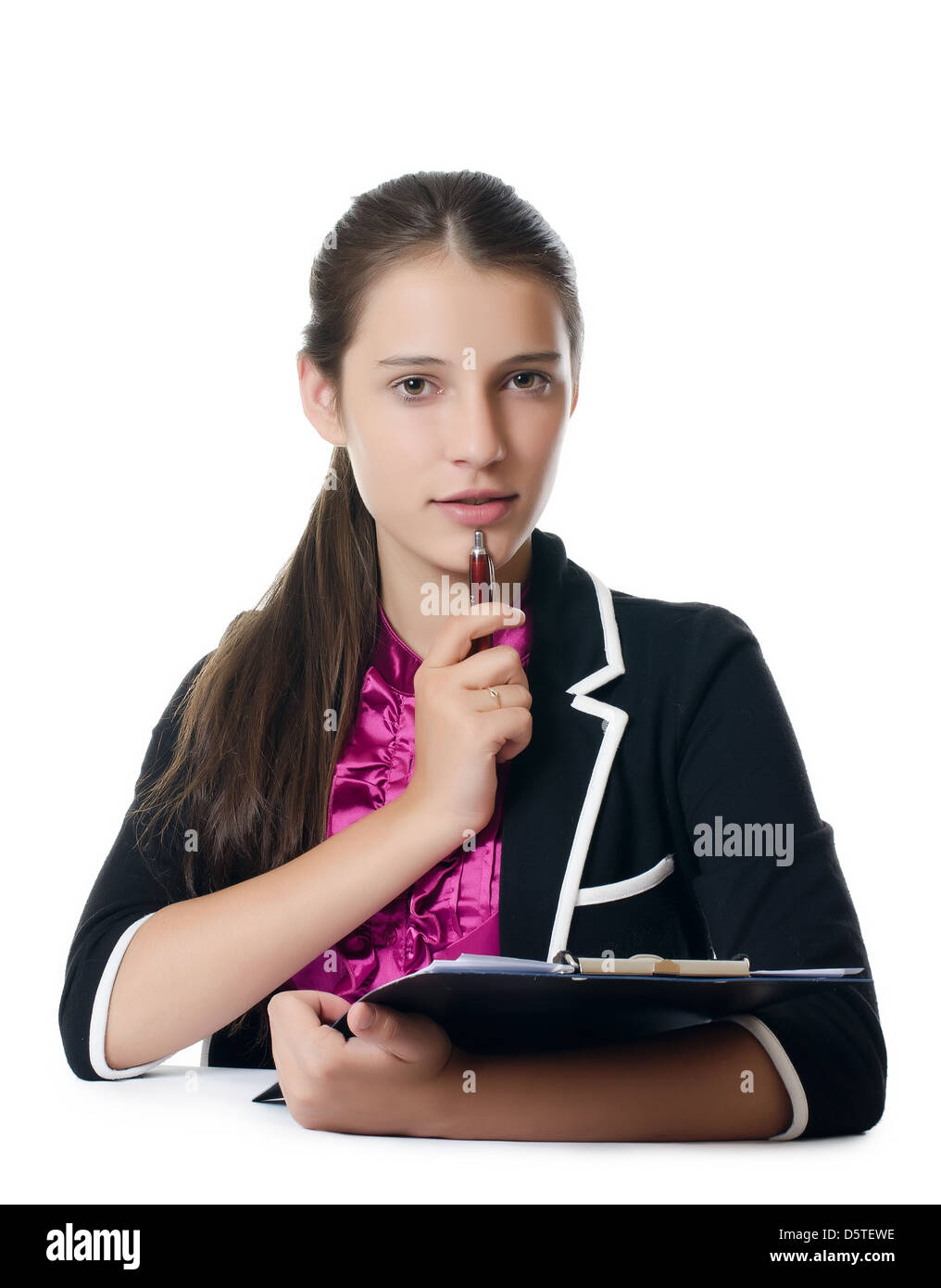 Portrait of the young beautiful businesswoman Stock Photo - Alamy