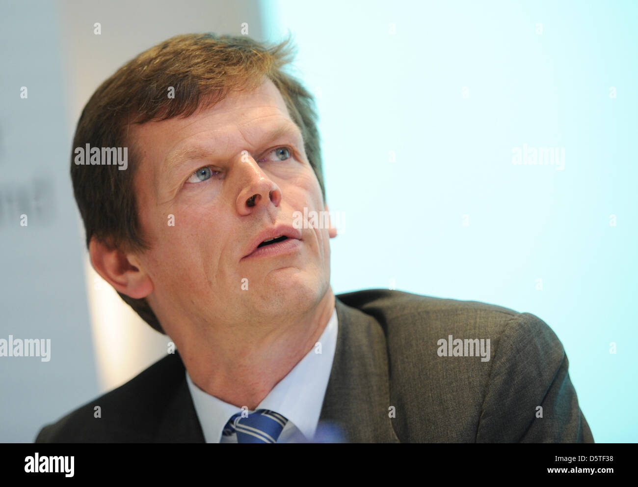 President of the German Tennis Federation (DTB), Karl-Georg Altenburg, attends a press conference in Hamburg, Germany, 23 November 2012. Photo: Angelika Warmuth Stock Photo