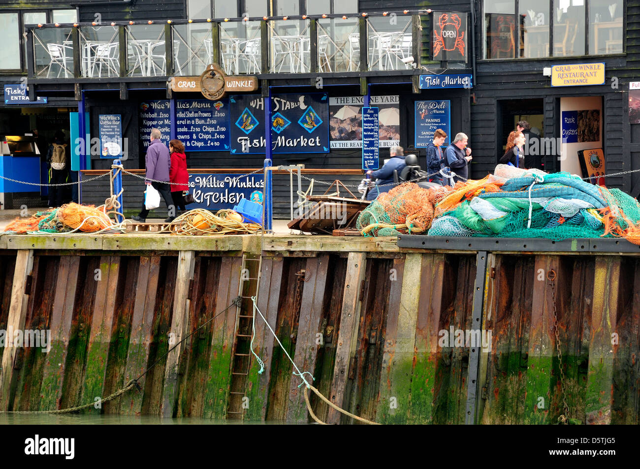 Whitstable, Kent, England, UK. Harbour and fish market Stock Photo
