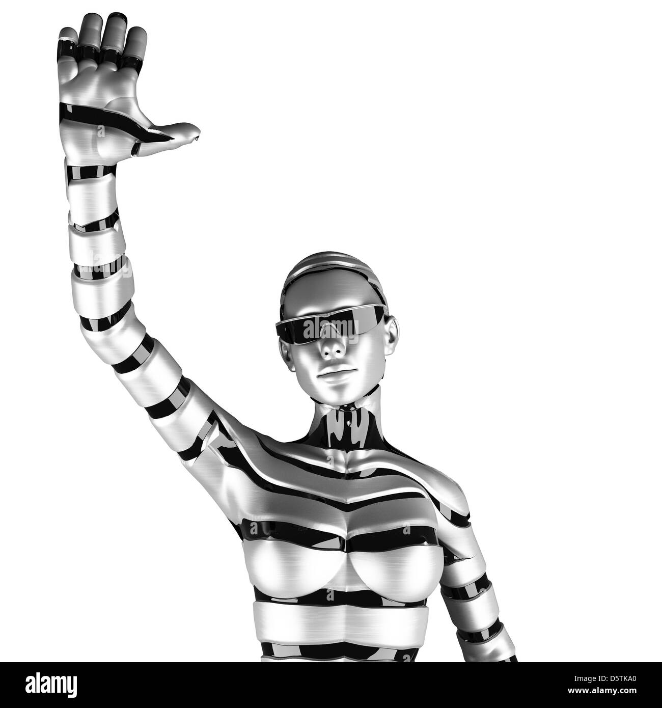 robot woman Stock Photo