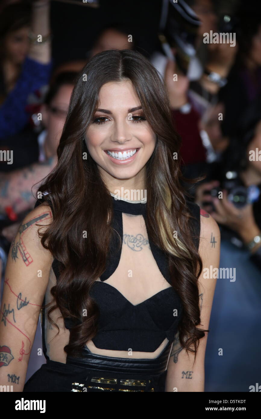 Actress Christina Perri arrive at the world premiere of "The Twilight ...