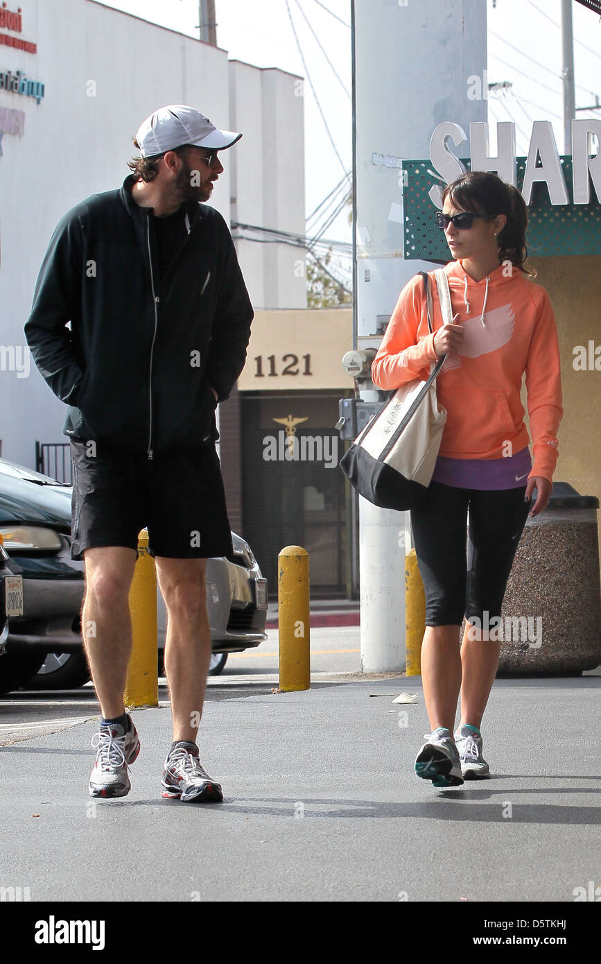 Jordana Brewster and Andrew Form out shopping at Whole Foods Market Los