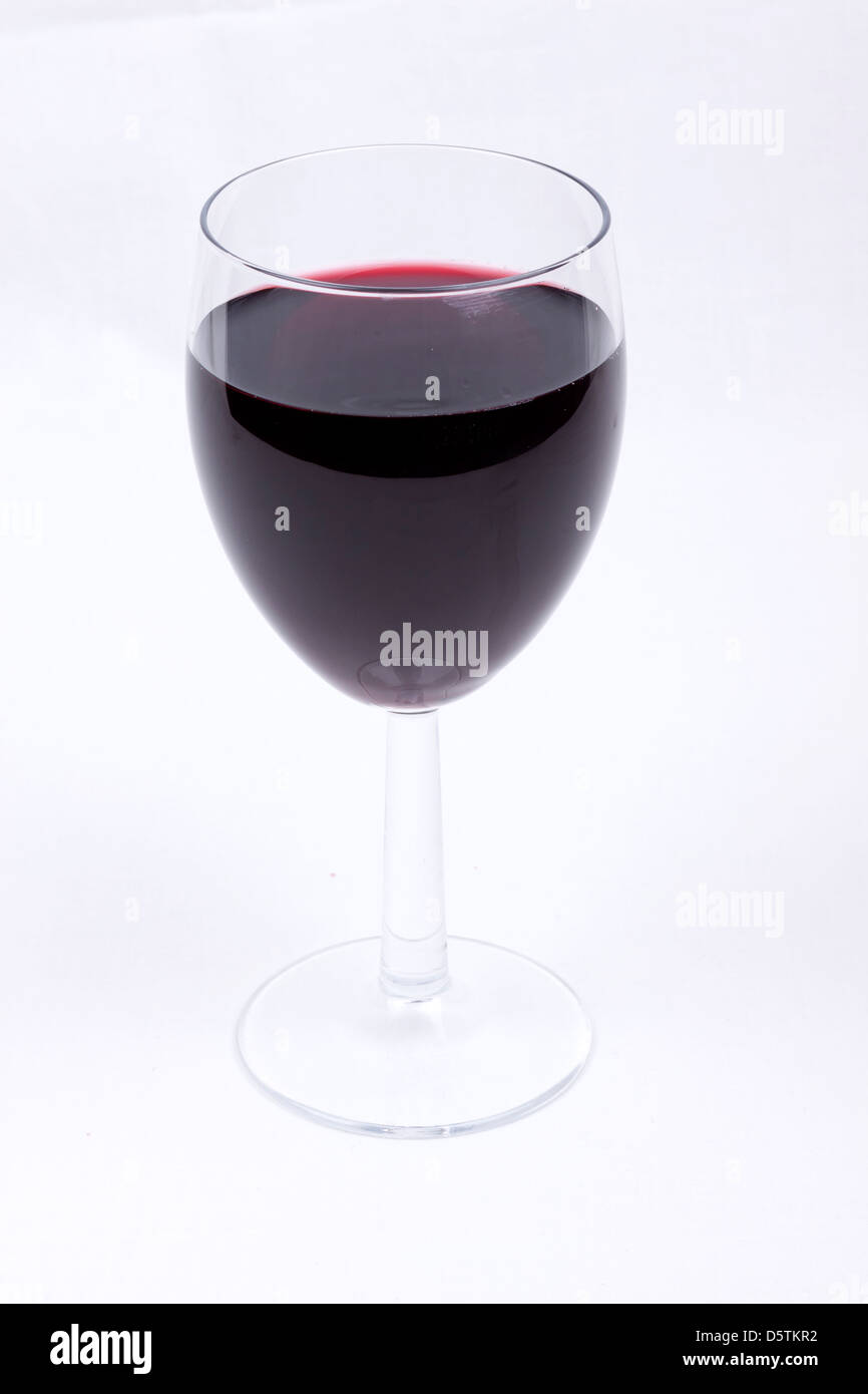 A glass of red wine isolated on white background Stock Photo - Alamy
