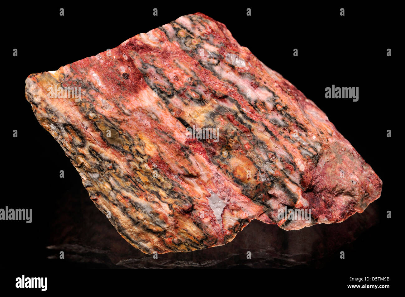 Rhyolite [Mexico] volcanic equivalent of granite Stock Photo