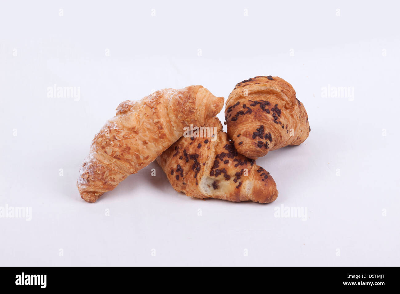 fresh croissant isolated on a white background Stock Photo - Alamy