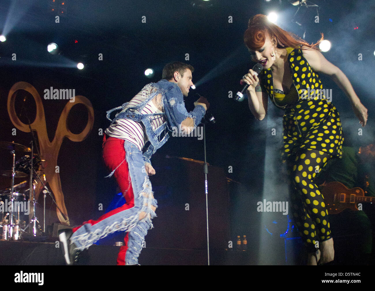 Jake Shears and Ana Matronic Scissor Sisters performing live Kiev