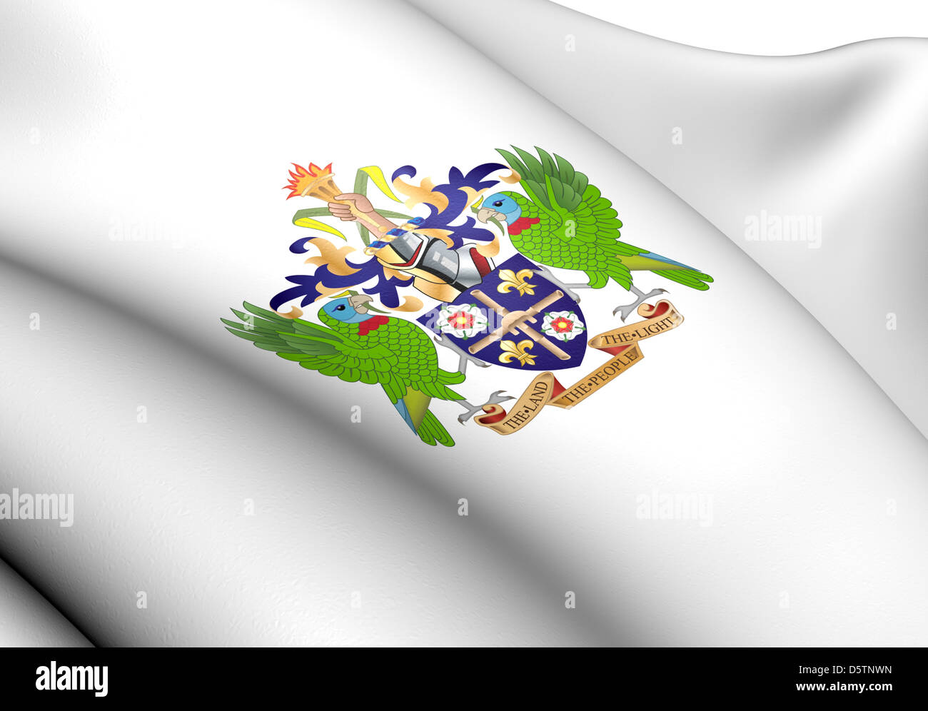 Saint Lucia Coat of Arms. Close Up Stock Photo Alamy