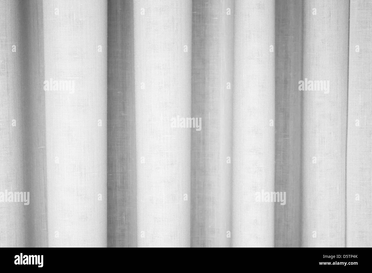 Abstract white waved fabric background texture Stock Photo
