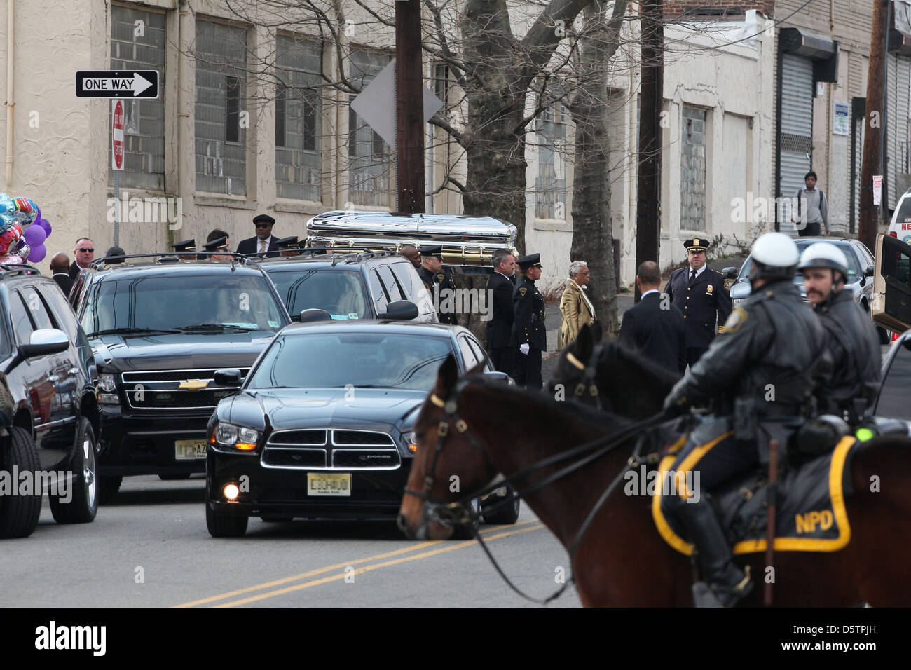 Whitney Houston's casket The funeral of Whitney Houston at the New Hope ...