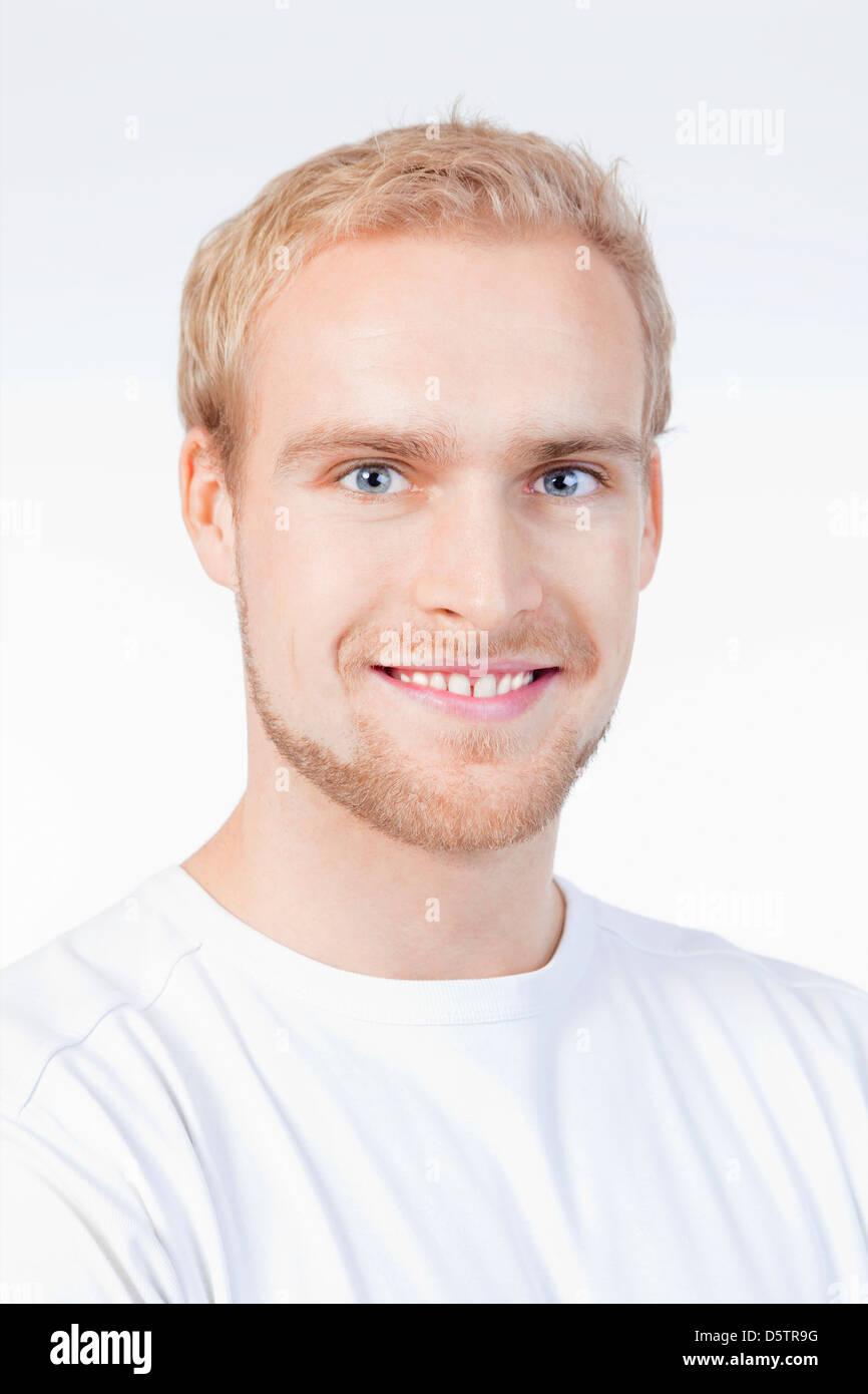 Blond handsome man male model hi-res stock photography and images - Alamy