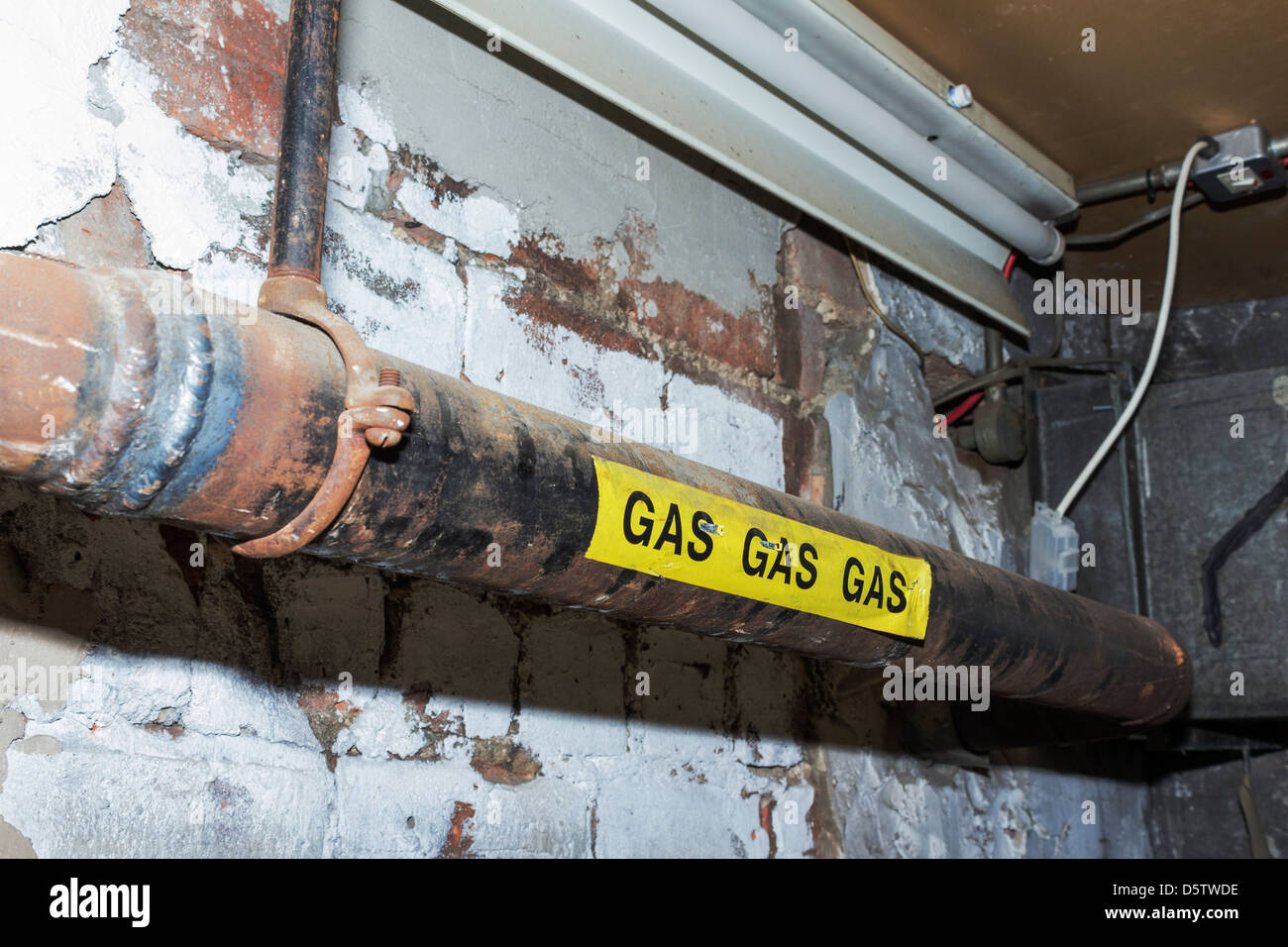 Industrial Gas Mains UK Stock Photo