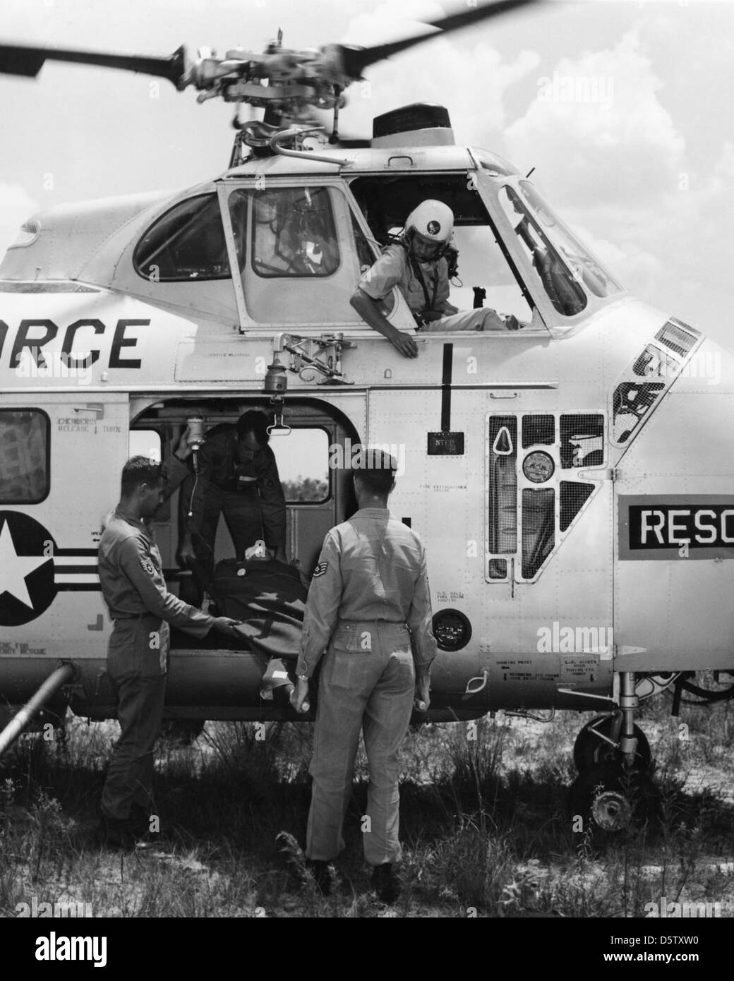 The Sikorsky SH-19 Chickasaw, a military transport helicopter, was used ...