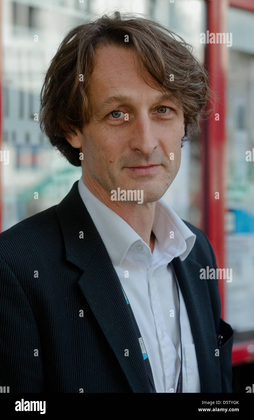 Dutch director Boudewijn Koole is pictured before Abaton cinema in