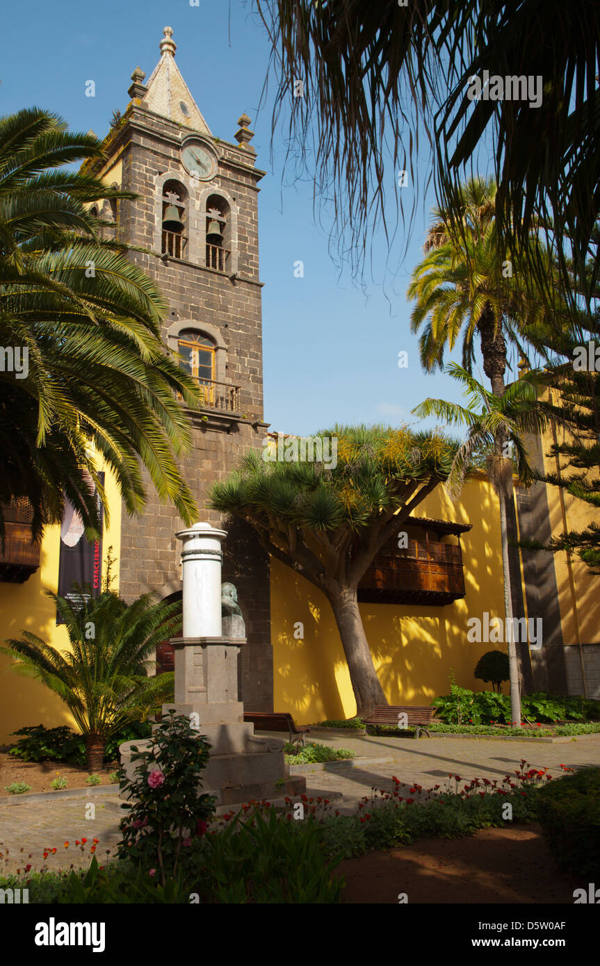 Iglesia de San Agustin church Calle San Agustin street San Cristobal de La Laguna city Tenerife the Canary Islands Spain Europe Stock Photo