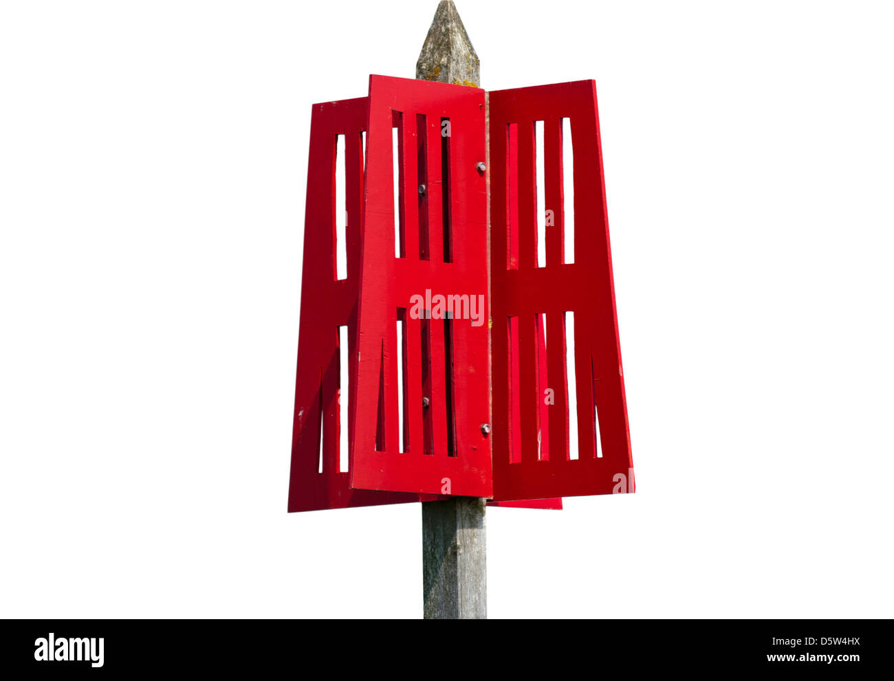 Red Port River Channel Marker Navigation Signs Stock Photo Alamy