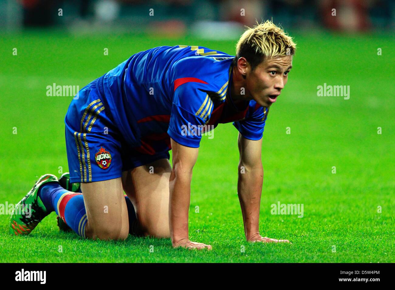 Aug. 30, 2012 - Russia - Moscow,Russia. Pictured: Japanese footballer Keisuke Honda. Keisuke Honda   ( &#26412;&#30000; &#22317;&#20305;  , Honda Keisuke , born 13 June 1986) is a Japanese footballer who currently plays for Russian Premier League CSKA Moscow FC. (Credit Image: © PhotoXpress/ZUMAPRESS.com) Stock Photo