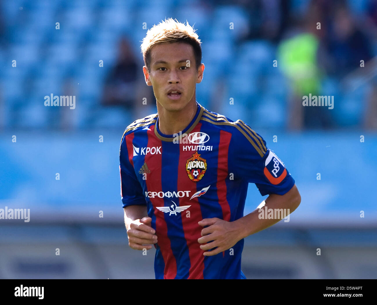 Aug. 26, 2012 - Moscow, MOS, Russia - Moscow,Russia. Russian Premier League. Pictured: Japanese footballer Keisuke Honda. Keisuke Honda   ( &#26412;&#30000; &#22317;&#20305;  , Honda Keisuke , born 13 June 1986) is a Japanese footballer who currently plays for Russian Premier League CSKA Moscow FC. (Credit Image: © Dmitry Korotayev/PhotoXpress/ZUMAPRESS.com) Stock Photo