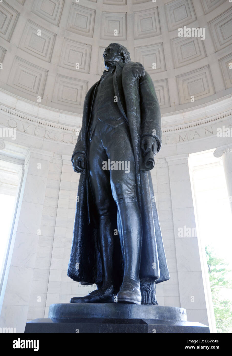 The Thomas Jefferson Memorial is Presidential memorial Washington DC, Thomas Jefferson American Founding Father third President, Stock Photo