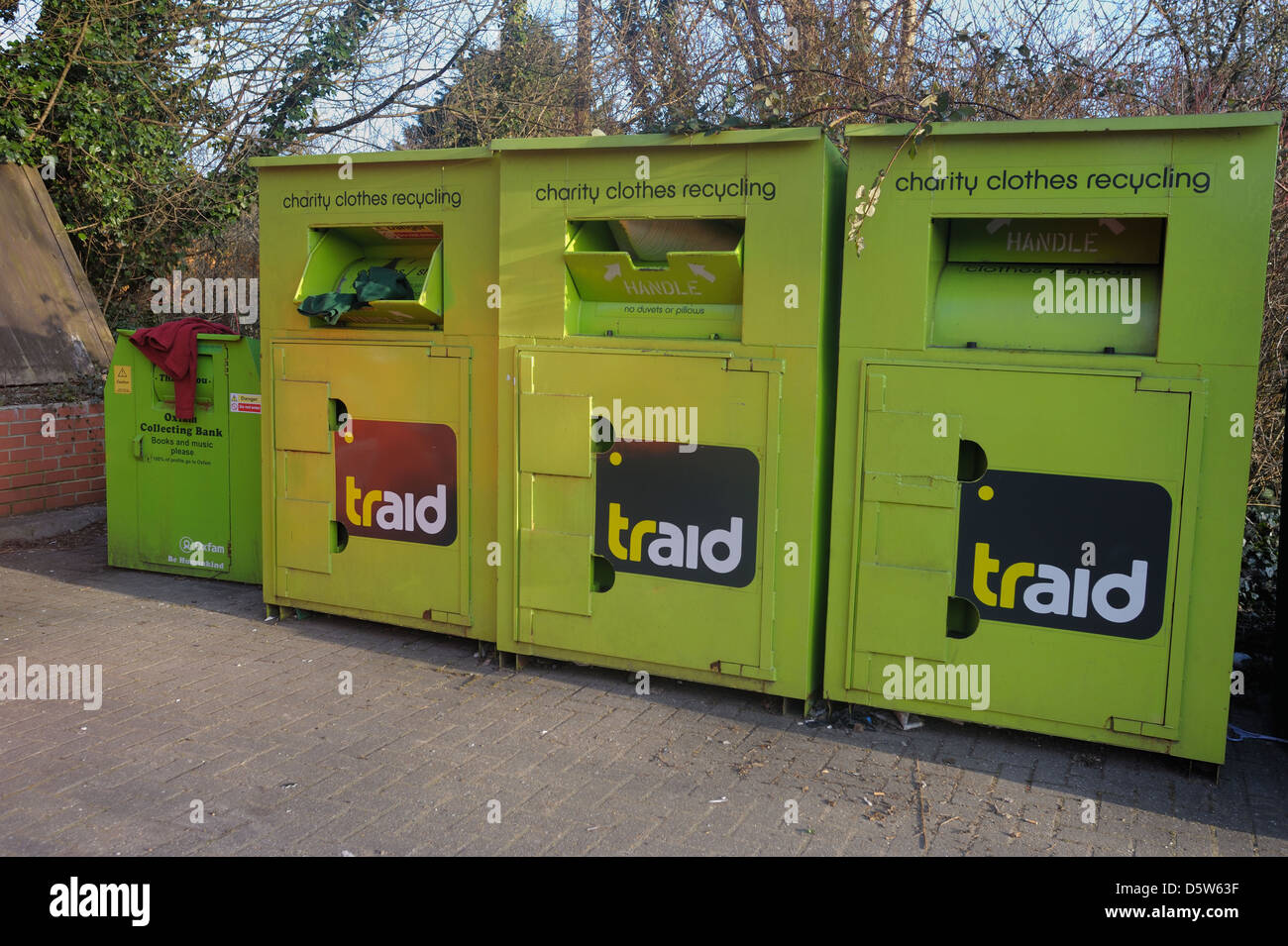 Clothes recycling bins hires stock photography and images Alamy