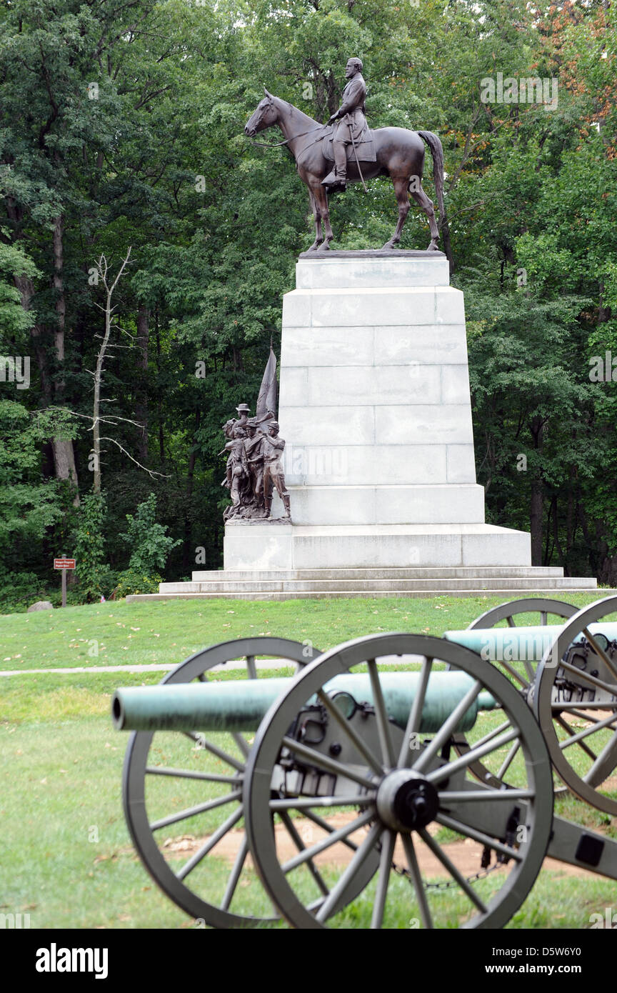 Confederate state of virginia monument gettysburg hires stock