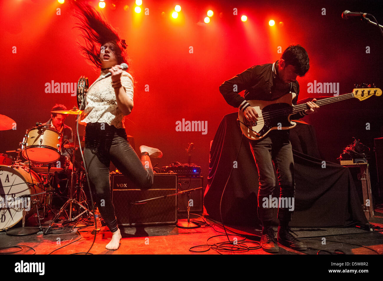 American band Kitten performing on April 2, 2013 at The Vic Theater in