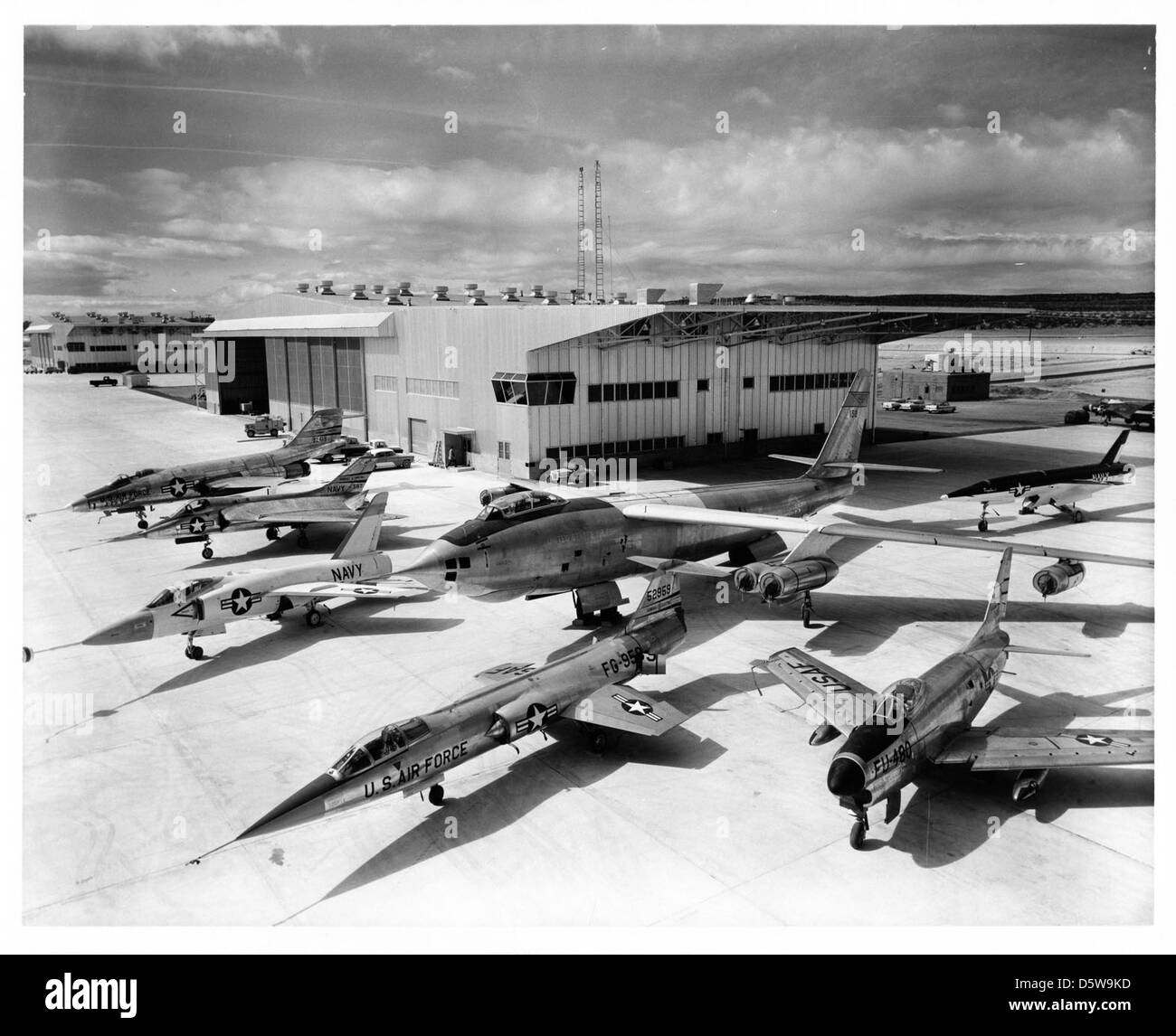 Edwards AFB, CA. General Electric powered test aircraft on display