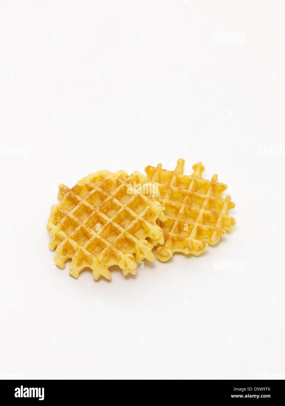 Belgium Waffles on a White background Stock Photo