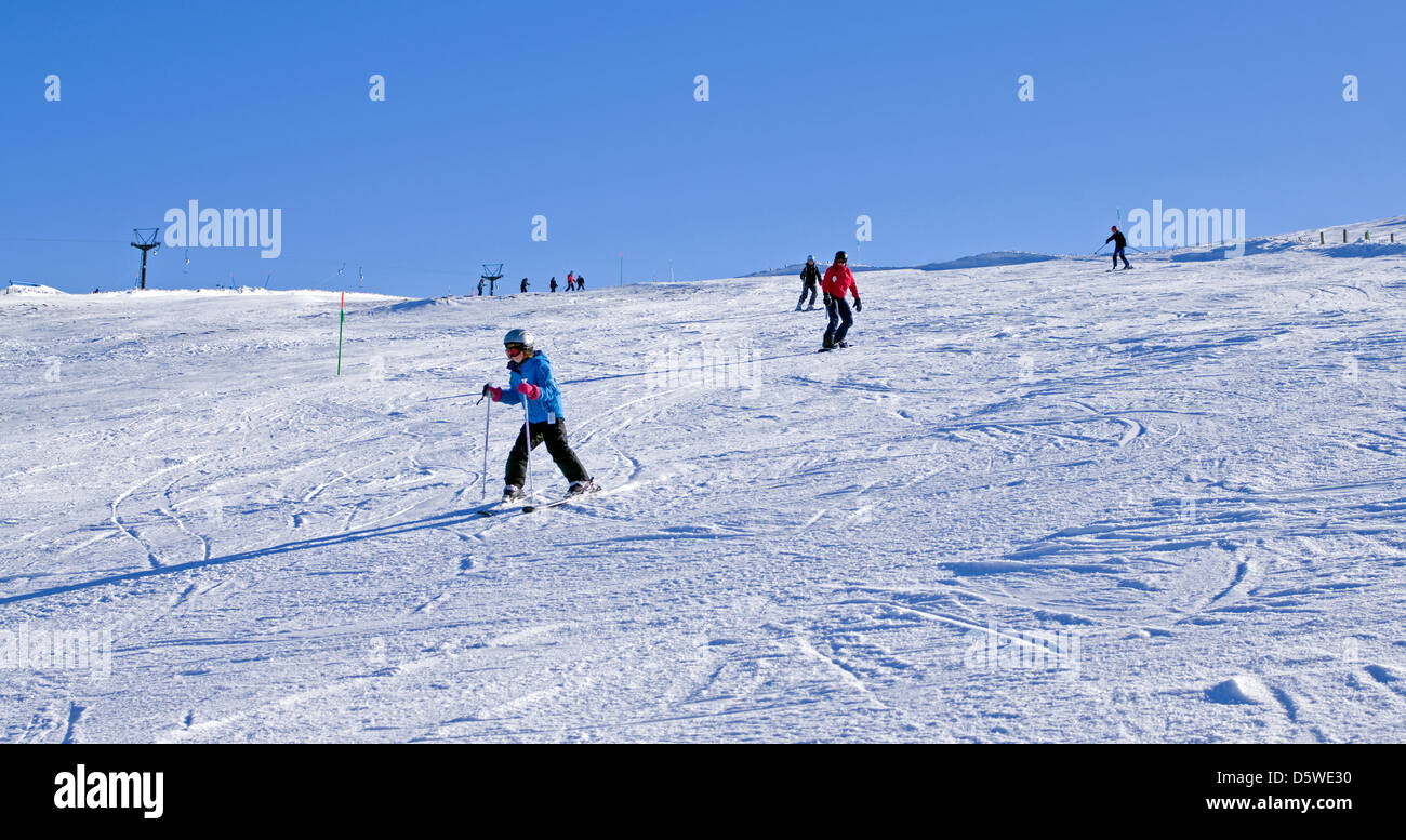 Nursery slopes Cairngorm Mountain Ski Centre, children and adults ...