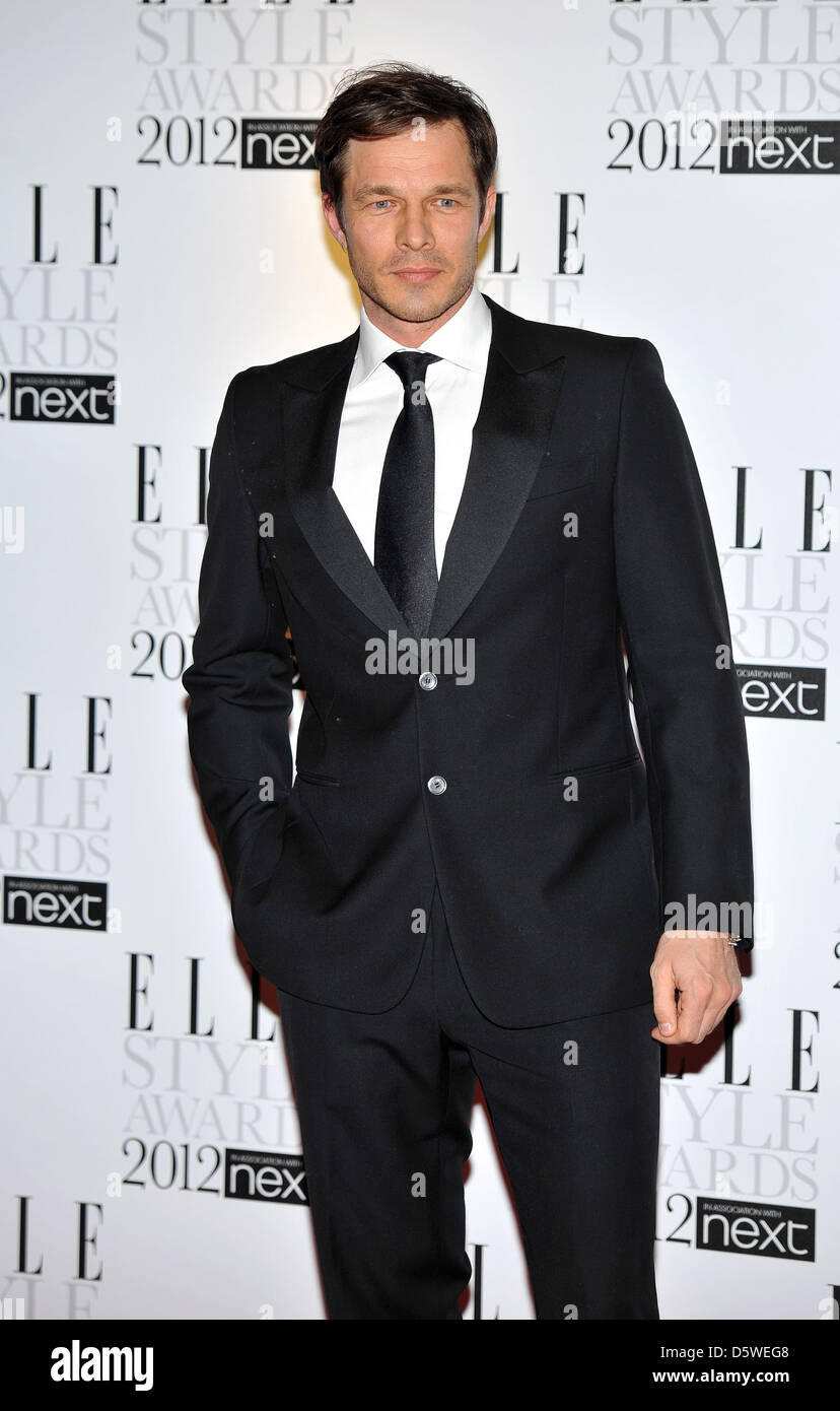 Paul Sculfor ELLE Style Awards held at the Savoy - Arrivals. London, England - 13.02.12 Stock Photo