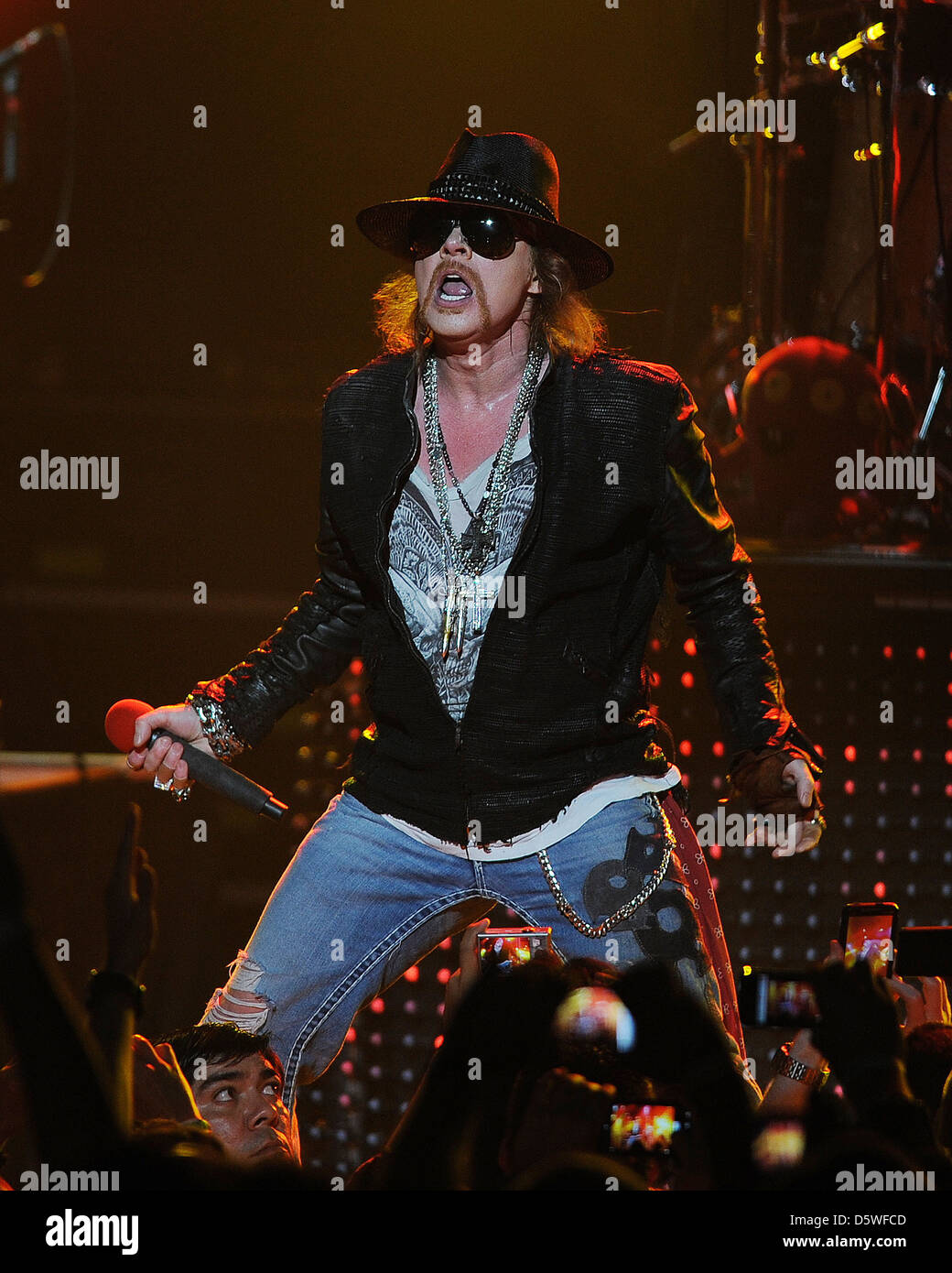 Axl Rose Guns N Roses Perform At The Fillmore Miami Beach Miami Beach Florida 05 03 12 Stock Photo Alamy