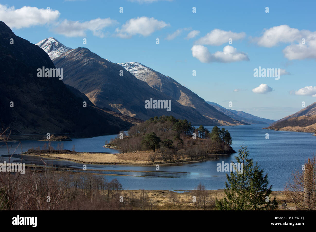 Loch Shiel at Glenfinnan in the Scottish Highlands Stock Photo