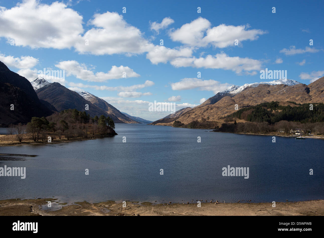 Loch Shiel at Glenfinnan in the Scottish Highlands Stock Photo