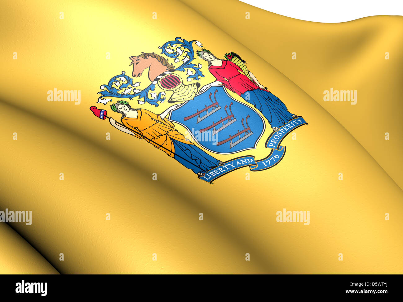Flag of New Jersey Stock Photo Alamy