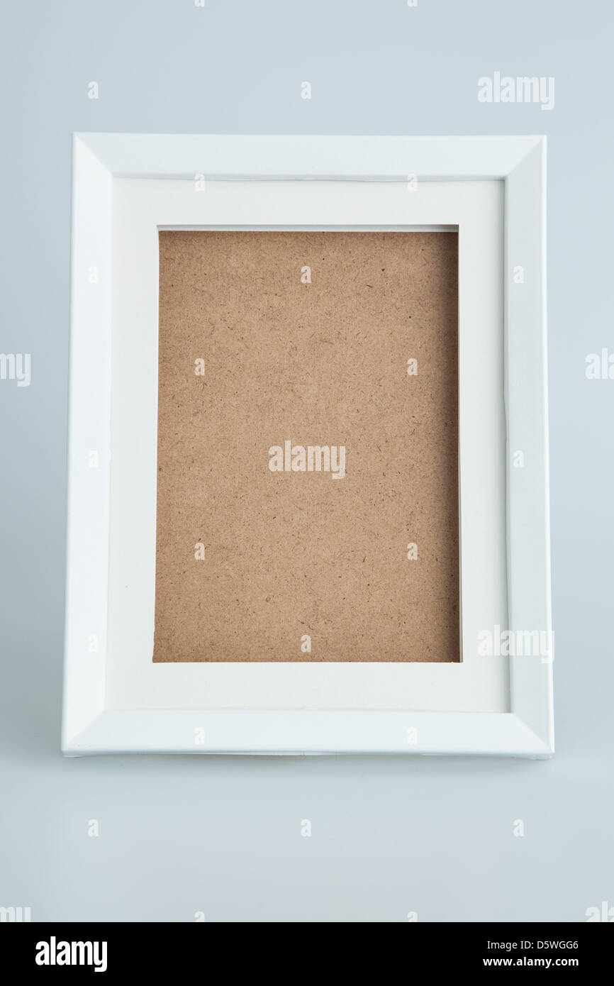 White picture frame isolated Stock Photo Alamy
