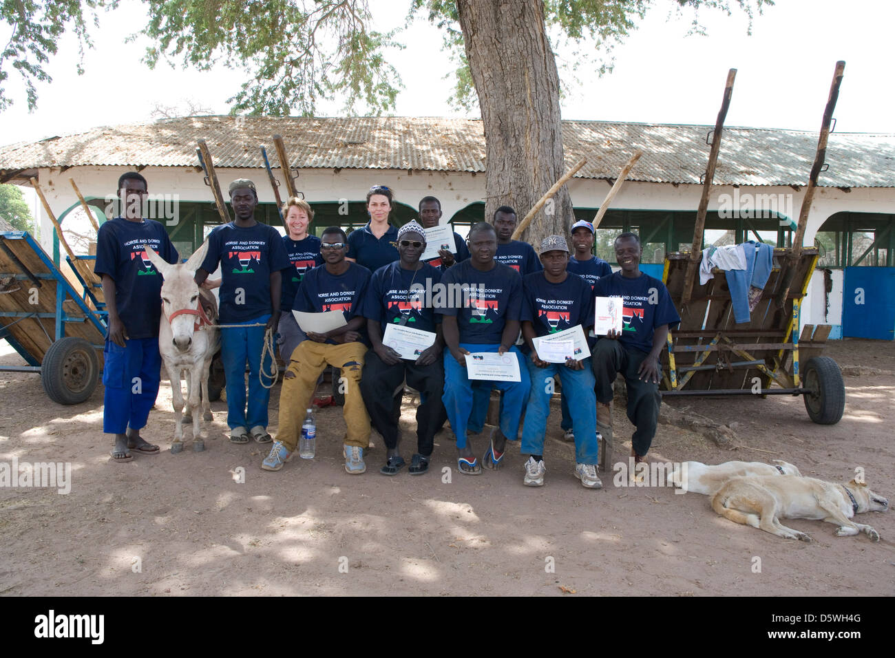 Gambia: Sambel Kunda village Stock Photo