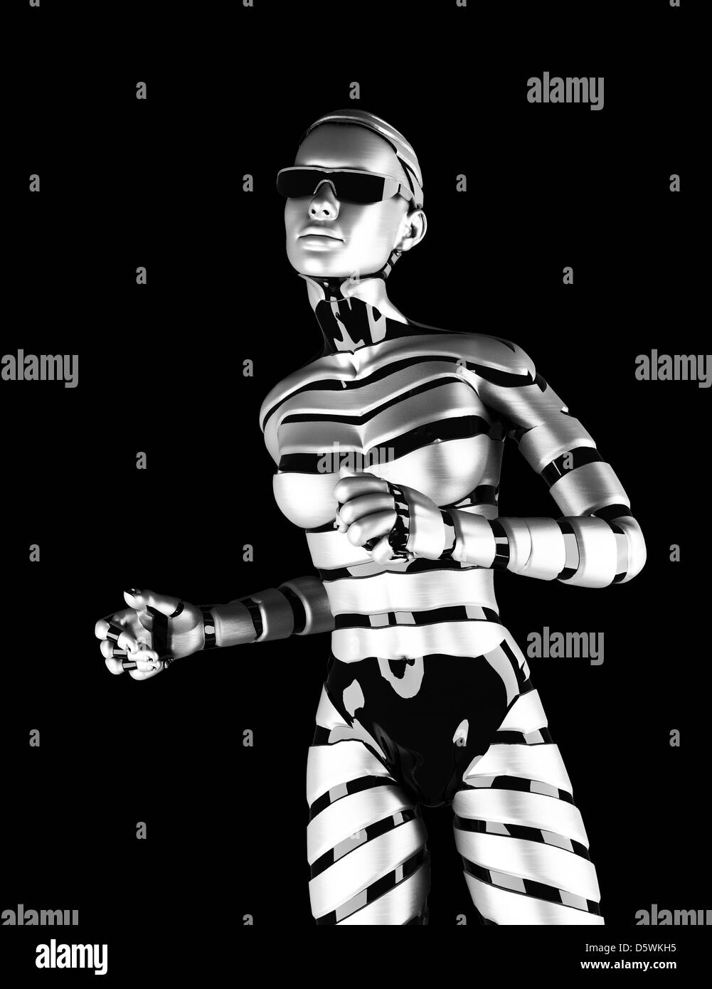 robot woman Stock Photo