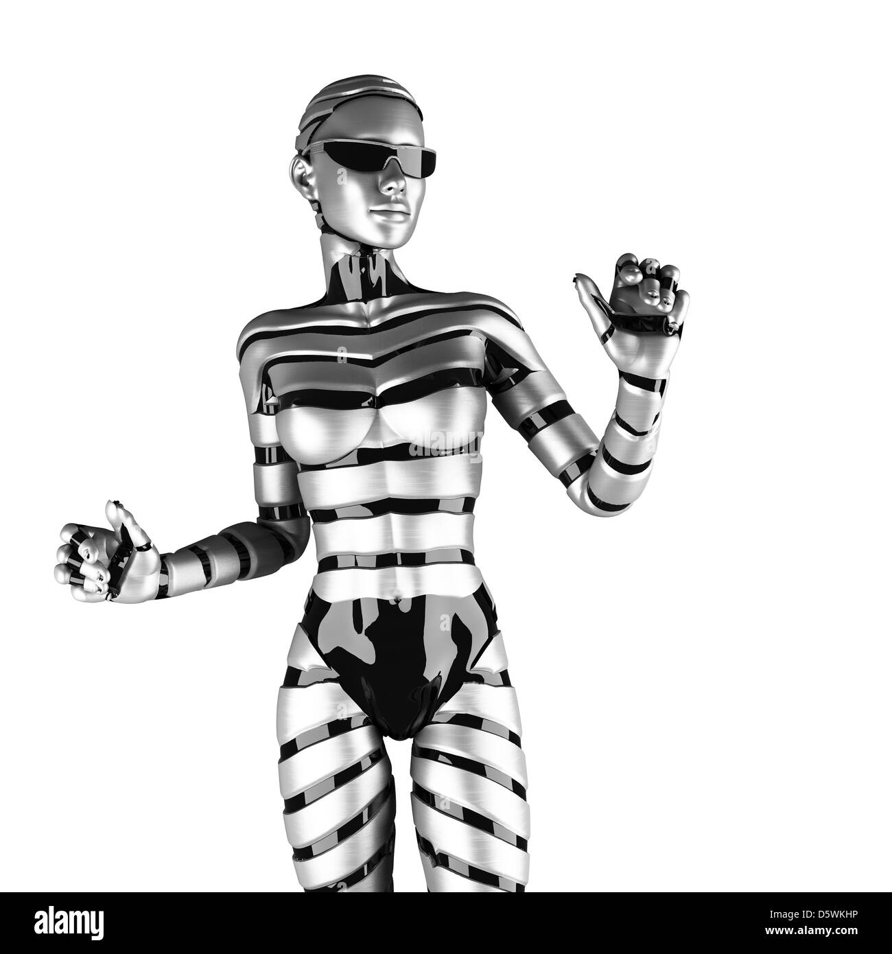 robot woman Stock Photo