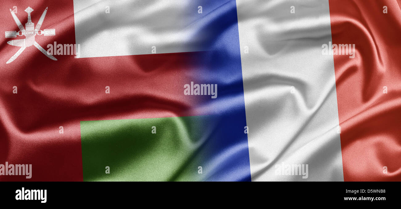 Oman and France Stock Photo