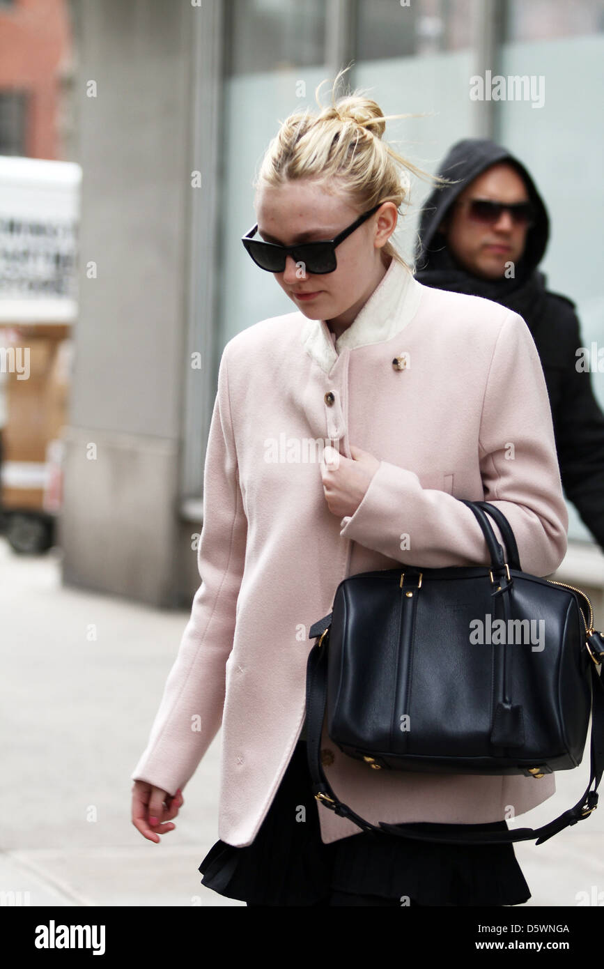 Actress Dakota Fanning taking a stroll in SoHo New York City, USA - 02.