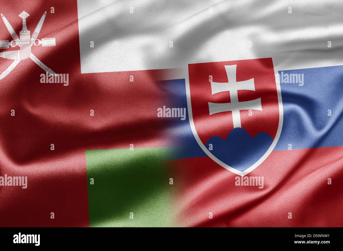 Oman and Slovakia Stock Photo