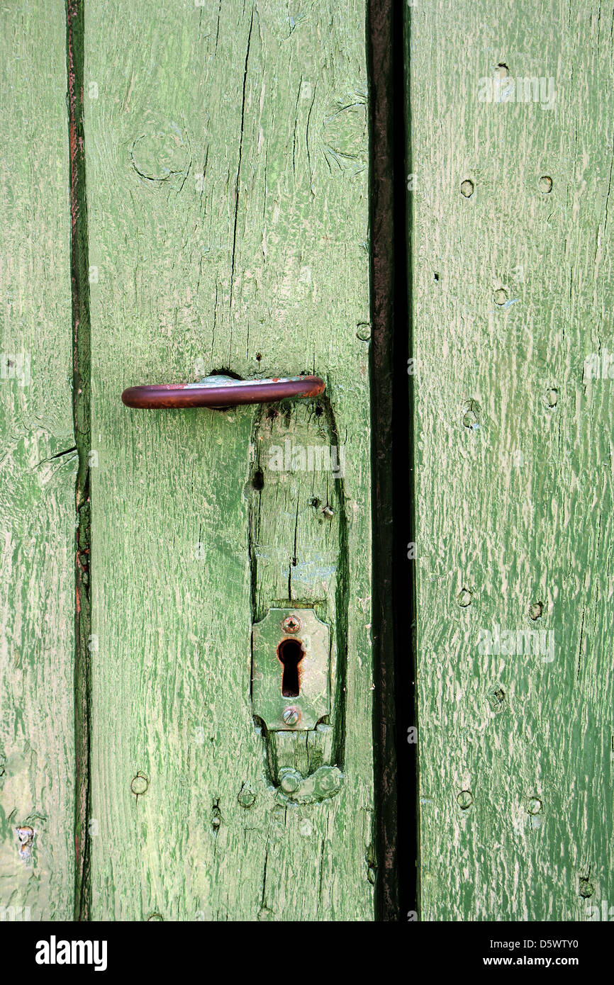 green door Stock Photo