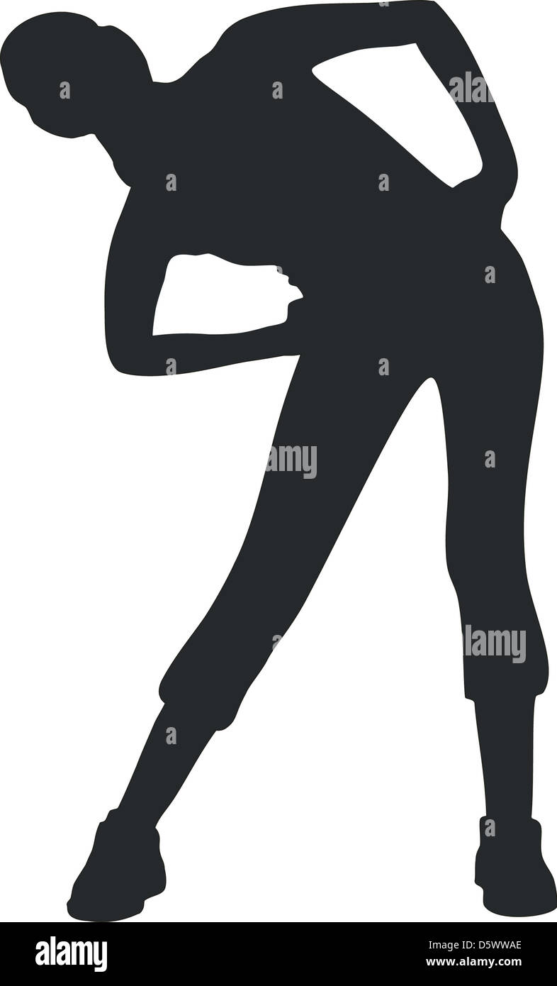 Girl silhouette 06 Stock Photo - Alamy