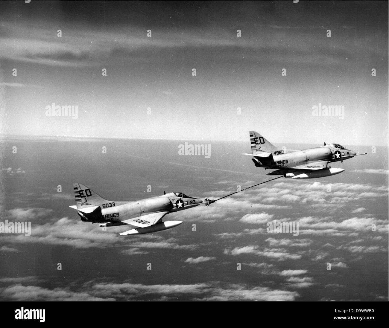 Douglas 'Skyhawks' (A4D-5) A-4E and A-4F. Stock Photo