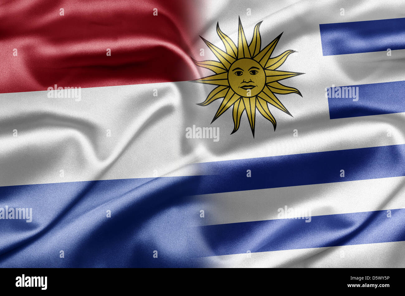 Netherlands and Uruguay Stock Photo