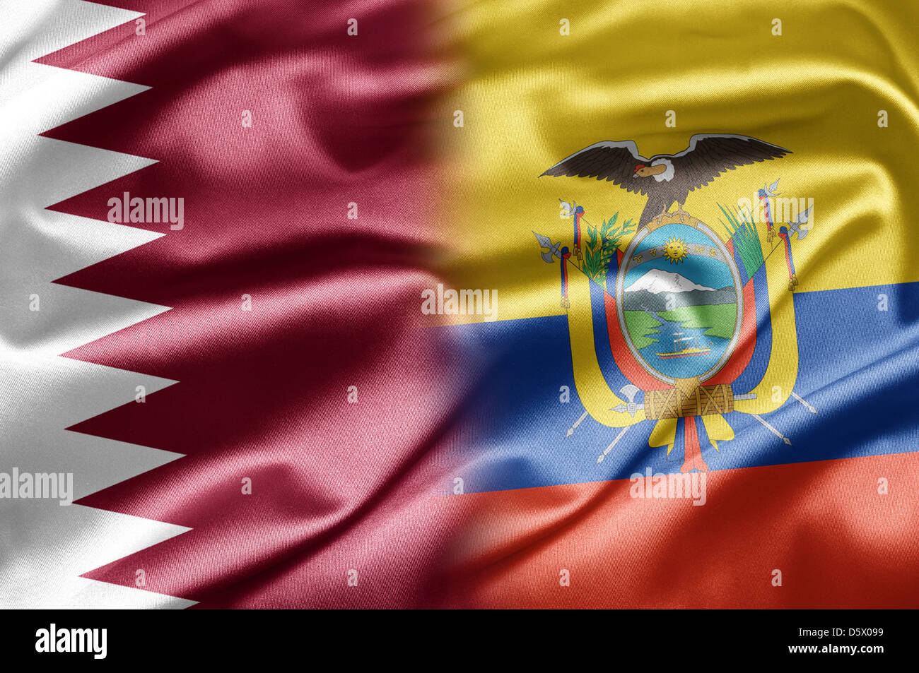 Qatar and Ecuador Stock Photo