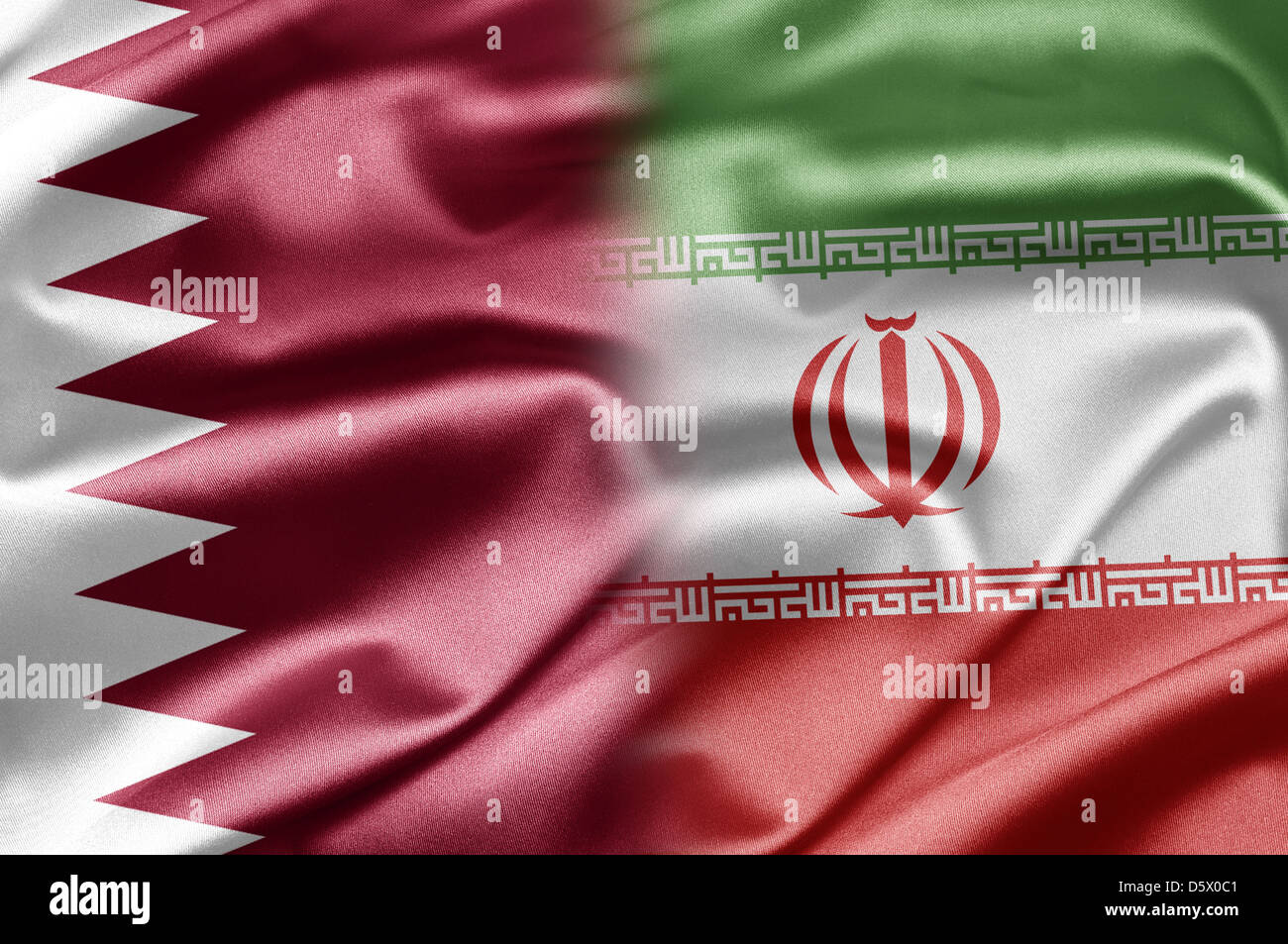 Qatar and Iran Stock Photo Alamy