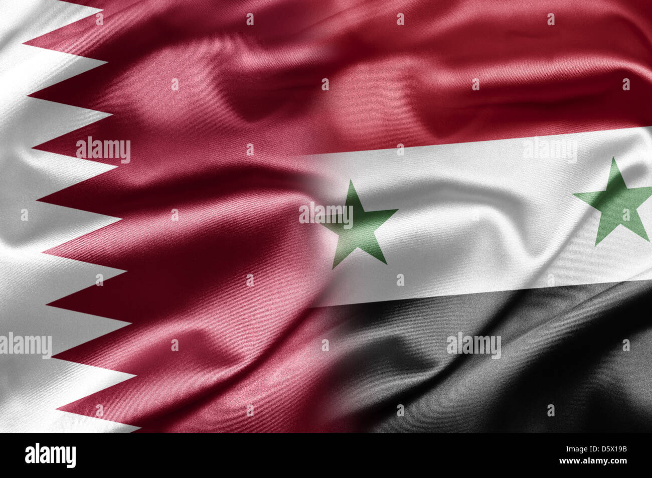 Qatar and Syria Stock Photo